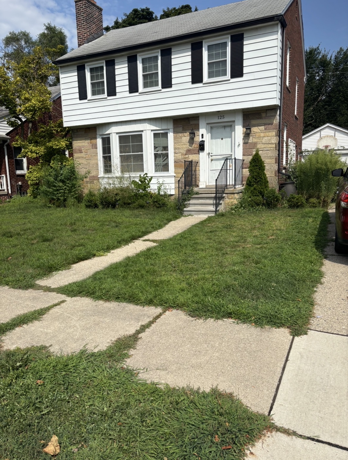 Front yard before landscaping